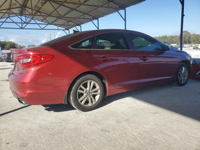 5NPE24AF9FH184098 - 2015 HYUNDAI SONATA SE RED photo 3