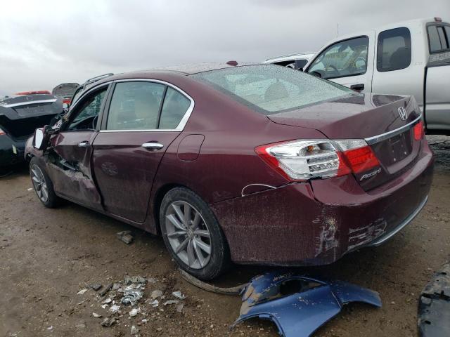 1HGCR2F80DA149456 - 2013 HONDA ACCORD EXL BURGUNDY photo 2