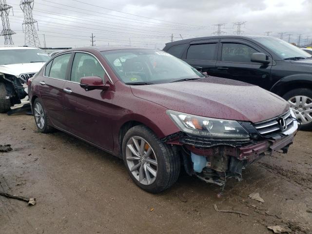 1HGCR2F80DA149456 - 2013 HONDA ACCORD EXL BURGUNDY photo 4