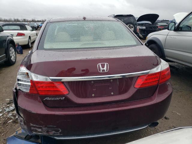 1HGCR2F80DA149456 - 2013 HONDA ACCORD EXL BURGUNDY photo 6