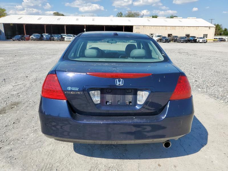 1HGCM56827A153657 - 2007 HONDA ACCORD EX BLUE photo 6