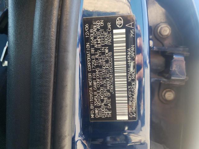 JTKKT624165020278 - 2006 TOYOTA SCION XA 蓝色 照片 12