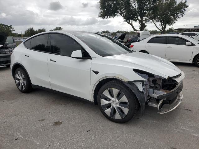 5YJYGDEE0MF295909 - 2021 TESLA MODEL Y Blanc photo 4