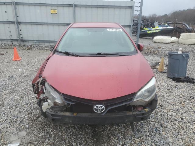 5YFBURHE2EP018322 - 2014 TOYOTA COROLLA L RED photo 5