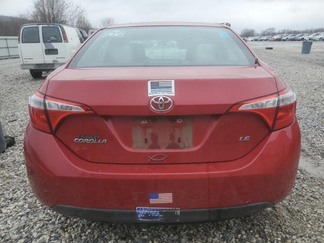 5YFBURHE2EP018322 - 2014 TOYOTA COROLLA L RED photo 6