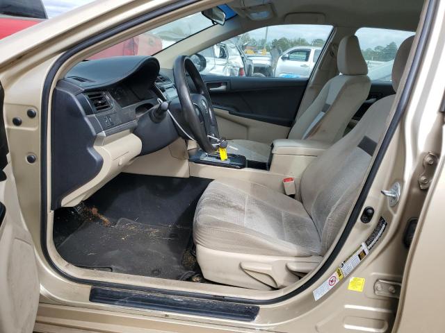 4T1BF1FK2CU607256 - 2012 TOYOTA CAMRY BASE TAN photo 7