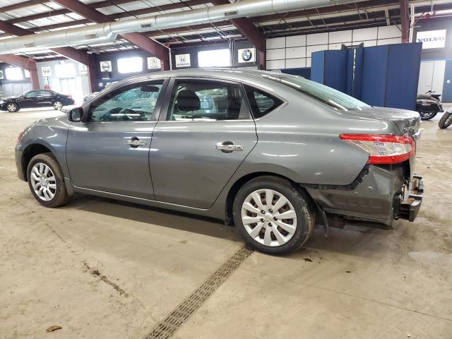 3N1AB7AP2FL636369 - 2015 NISSAN SENTRA S GRAY photo 2