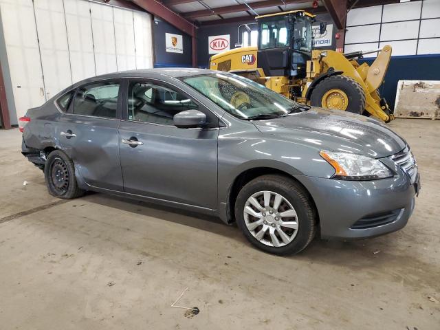 3N1AB7AP2FL636369 - 2015 NISSAN SENTRA S GRAY photo 4