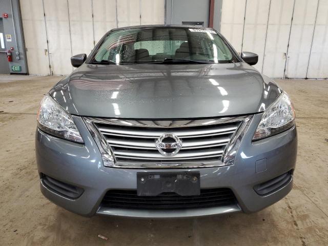 3N1AB7AP2FL636369 - 2015 NISSAN SENTRA S GRAY photo 5