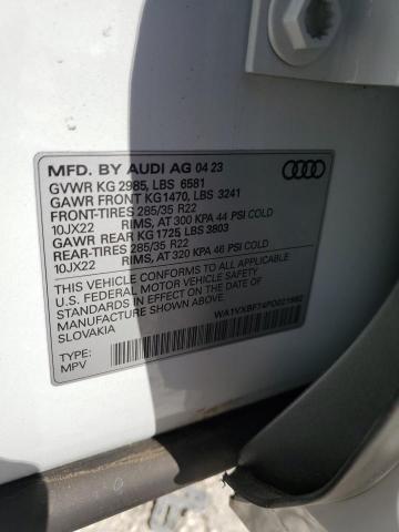 WA1VXBF74PD021982 - 2023 AUDI Q7 PRESTIGE თეთრი ფოტო 13