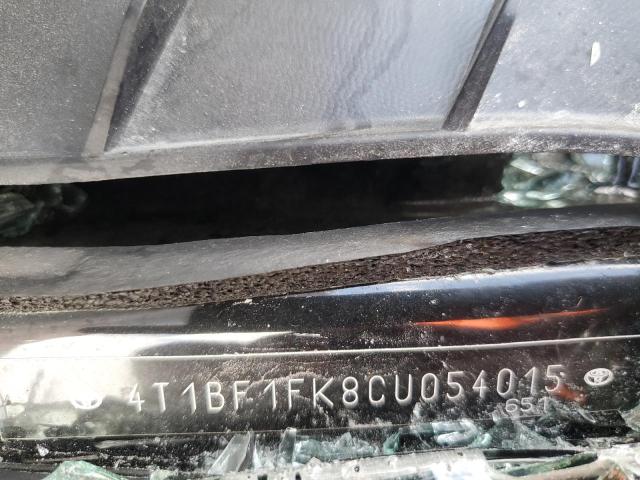 4T1BF1FK8CU054015 - 2012 TOYOTA CAMRY BASE შავი ფოტო 12