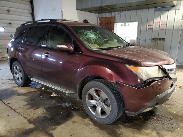 2HHYD28289H900126 - 2009 ACURA MDX PURPLE photo 4