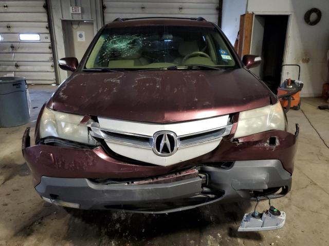 2HHYD28289H900126 - 2009 ACURA MDX PURPLE photo 5