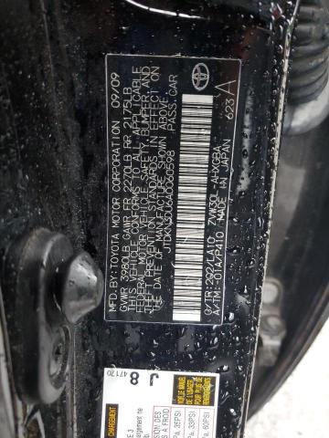 JTDKN3DU6A0060598 - 2010 TOYOTA PRIUS 黑色 照片 13