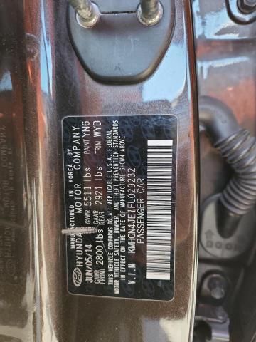 KMHGN4JE1FU029232 - 2015 HYUNDAI GENESIS 3.8L CHARCOAL photo 12