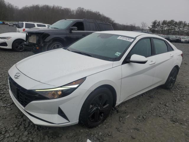 5NPLM4AG1MH045803 - 2021 HYUNDAI ELANTRA SEL WHITE photo 1