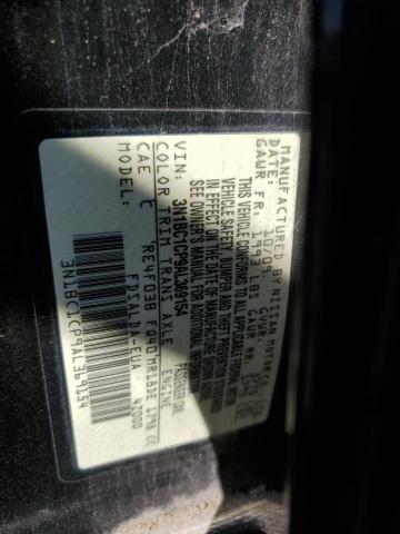 3N1BC1CP9AL369154 - 2010 NISSAN VERSA S შავი ფოტო 14