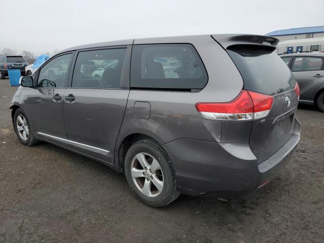 5TDZK3DC9DS308648 - 2013 TOYOTA SIENNA GRAY photo 2