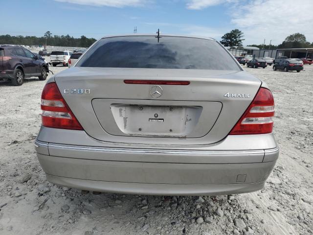 WDBRF92H27F922689 - 2007 MERCEDES-BENZ C 280 4MATIC SILVER photo 6