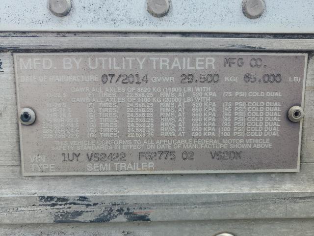 1UYVS2422FG277502 - 2015 UTILITY TRAILER WHITE photo 10