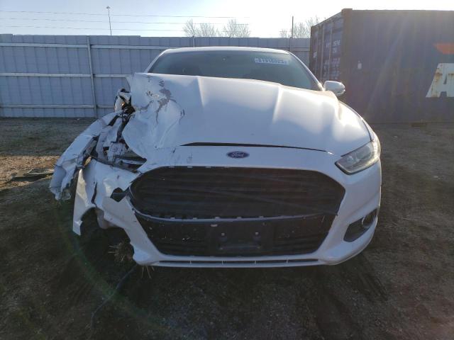 1FA6P0H76E5357027 - 2014 FORD FUSION SE WHITE photo 5