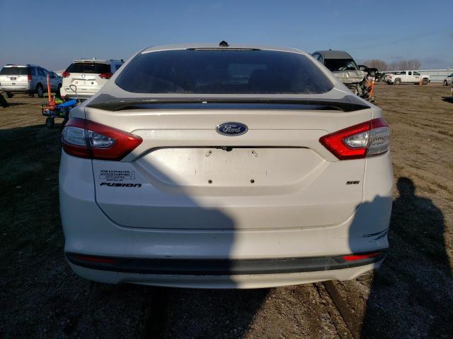 1FA6P0H76E5357027 - 2014 FORD FUSION SE WHITE photo 6