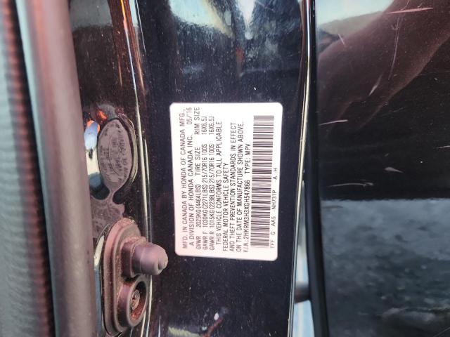 2HKRM3H3XGH547866 - 2016 HONDA CR-V LX 黑色 照片 13