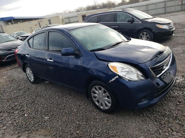 3N1CN7AP8EL805860 - 2014 NISSAN VERSA S BLUE photo 4