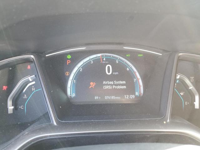 SHHFK7H68KU403197 - 2019 HONDA CIVIC EX WHITE photo 9