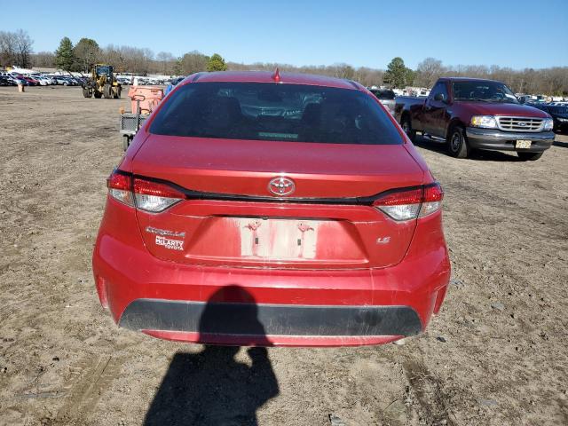 5YFEPRAE9LP142289 - 2020 TOYOTA COROLLA LE RED photo 6