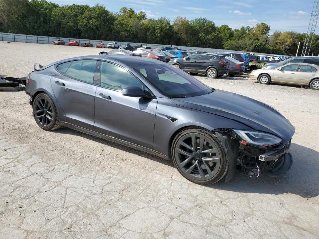 5YJSA1E5XMF432313 - 2021 TESLA MODEL S Grafitowy zdjęcie 4