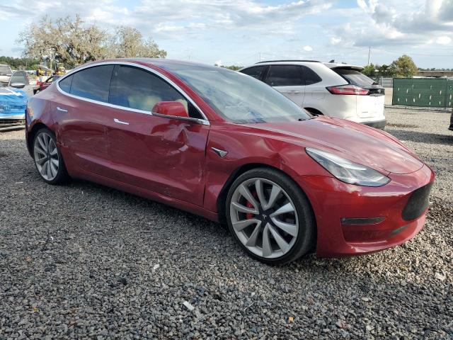 5YJ3E1EB1JF080569 - 2018 TESLA MODEL 3 红色 照片 4