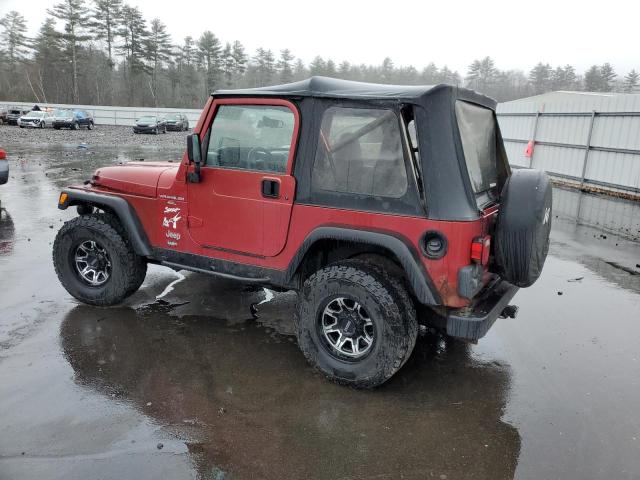 1J4FY19S2WP799691 - 1998 JEEP WRANGLER / SPORT RED photo 2