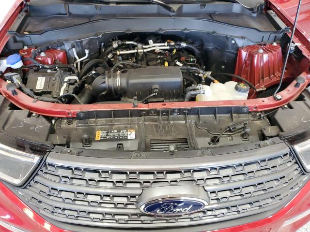 1FMSK8DH1RGA86856 - 2024 FORD EXPLORER XLT Бордовий фото 12