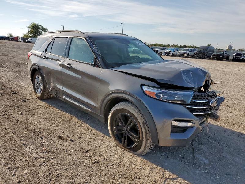 1FMSK7DH4NGA07703 - 2022 FORD EXPLORER XLT Gris foto 4