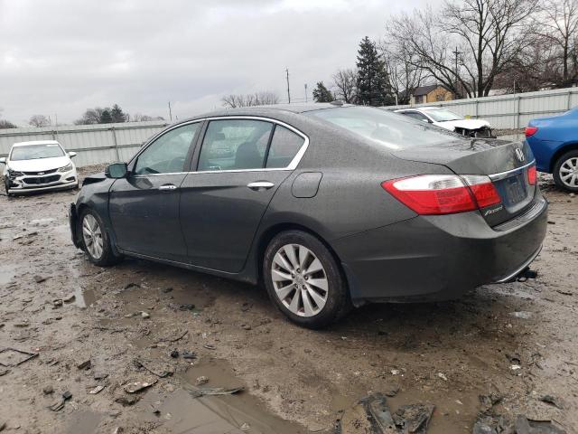 1HGCR2F83DA140637 - 2013 HONDA ACCORD EXL GRAY photo 2