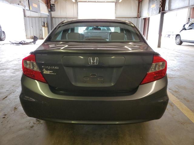 2HGFB2F91CH322833 - 2012 HONDA CIVIC EXL Մոխրագույն լուսանկար 6