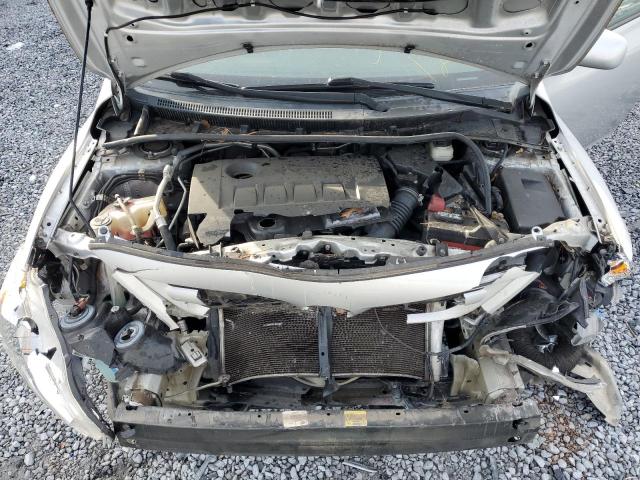 5YFBU4EE7DP199522 - 2013 TOYOTA COROLLA BASE SILVER photo 11