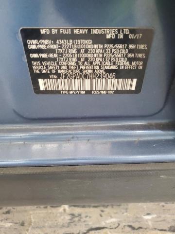 JF2GPADC7HH239046 - 2017 SUBARU CROSSTREK PREMIUM ლურჯი ფოტო 12