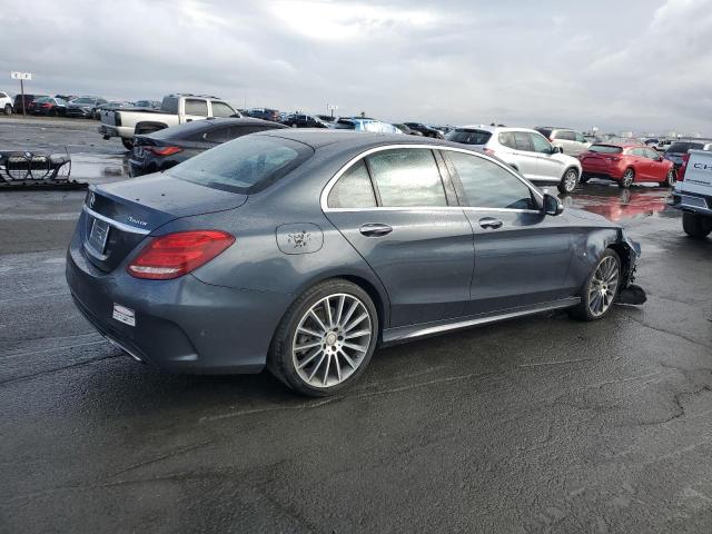 55SWF4KB6FU007154 - 2015 MERCEDES-BENZ C 300 4MATIC GRAY photo 3