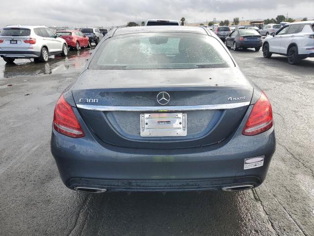 55SWF4KB6FU007154 - 2015 MERCEDES-BENZ C 300 4MATIC GRAY photo 6