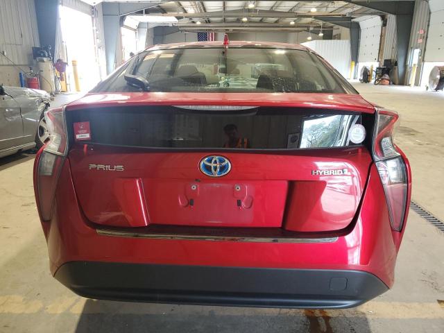 JTDKBRFU5H3549205 - 2017 TOYOTA PRIUS أحمر صورة 6