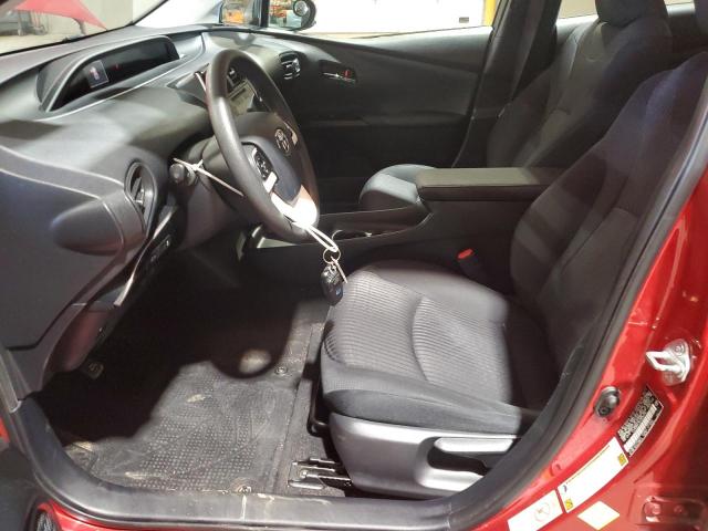 JTDKBRFU5H3549205 - 2017 TOYOTA PRIUS أحمر صورة 7