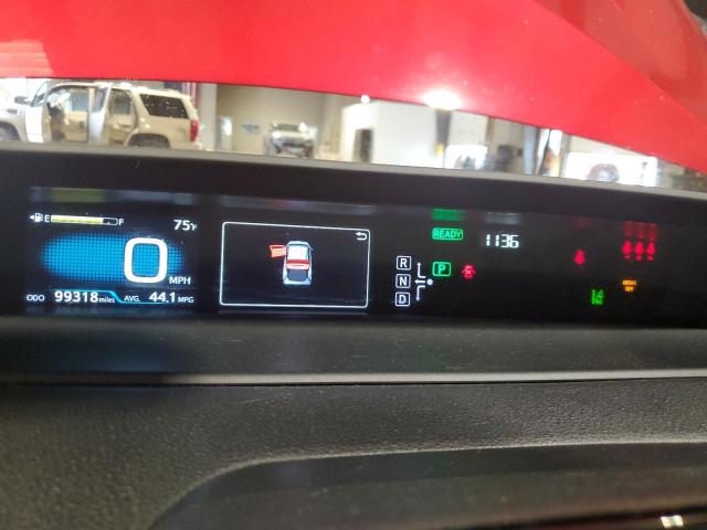 JTDKBRFU5H3549205 - 2017 TOYOTA PRIUS أحمر صورة 9