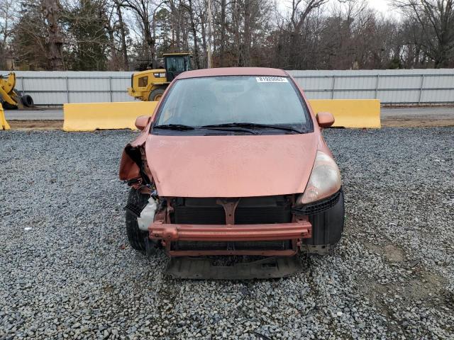 JHMGD38647S043797 - 2007 HONDA FIT S ORANGE photo 5