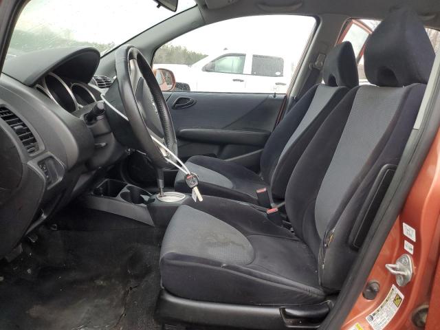 JHMGD38647S043797 - 2007 HONDA FIT S ORANGE photo 7