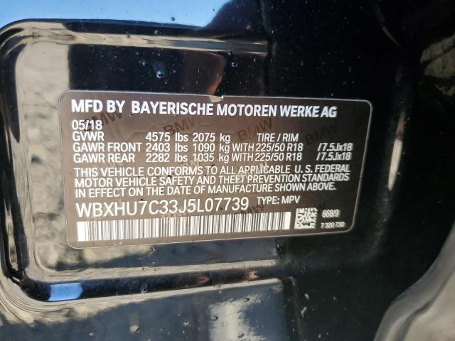 WBXHU7C33J5L07739 - 2018 BMW X1 SDRIVE28I BLACK photo 13