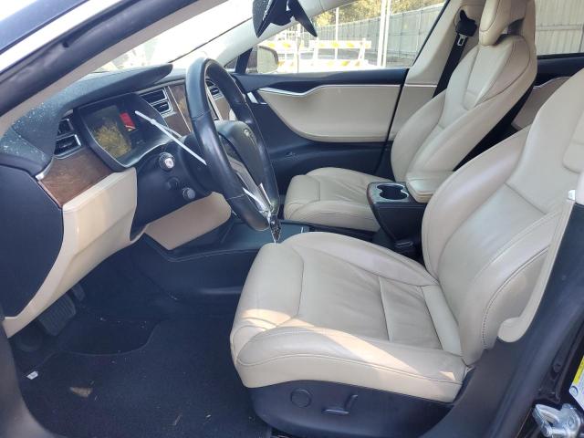 5YJSA1E21HF187915 - 2017 TESLA MODEL S შავი ფოტო 7