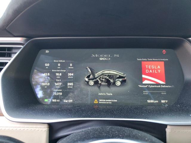 5YJSA1E21HF187915 - 2017 TESLA MODEL S შავი ფოტო 9