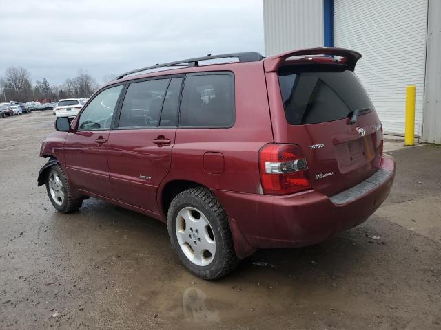 JTEEP21A770222559 - 2007 TOYOTA HIGHLANDER SPORT BURGUNDY photo 2